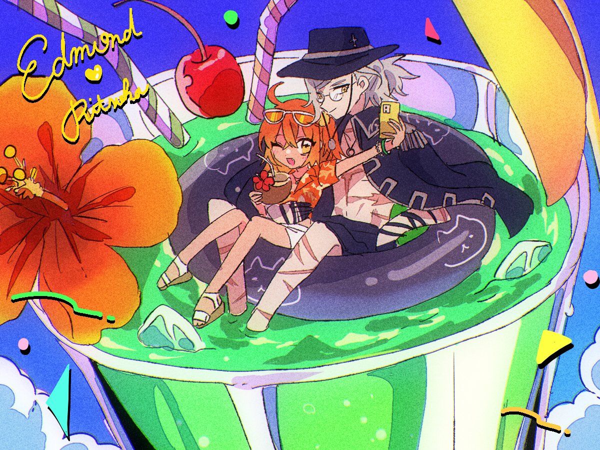 エドモン・ダンテス(Fate) ,ぐだ子 「エドぐだ サマ～ 」|るるが🌷のイラスト