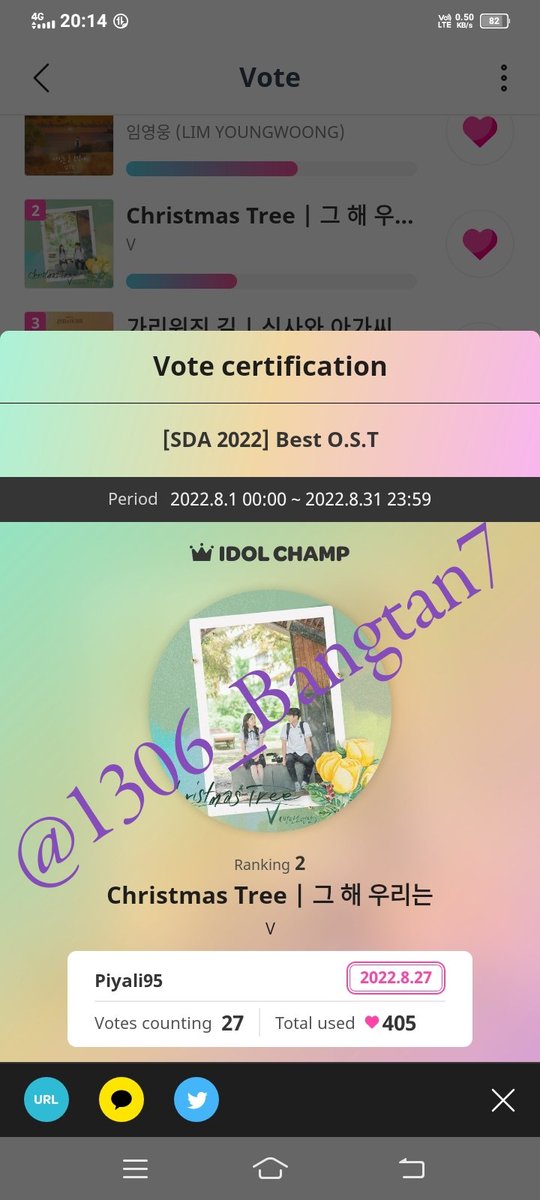 1306_Bangtan7's tweet image. Thank you @rimbai_ for the GA 💜

@ExcuseMe2013
@ZeenatIbrahim12

#TeamIDOL 
ENTRY 1 
(Voting ss)

I love listening to #ChristmasTree by the precious #V of @BTS_twt. Keep on streaming #V_ChristmasTree, OST of Our Beloved Summer.