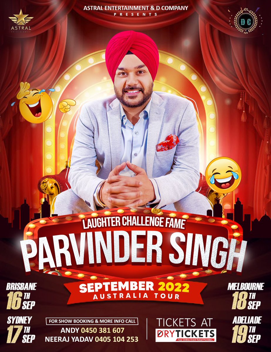 Performing in Australia (4 cities) - 16 to 19 September. Tickets on <a href="/DryTickets/">Dry Tickets</a>
