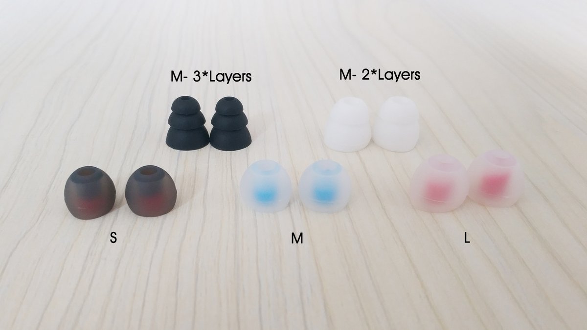 febosIEM's tweet photo. For perfect fitting
.
New Eartips with Hisenior #UIEMs
🔥- basic: 6pairs round eartips
(L*M*S 2pairs each/ Distinguish by colors)
1pair foam eartips(black)
🎉- new: 1pair 2*layers(white)+ 1pair 3*layers bullet eartips(black)
.
🔗https://t.co/8TqKNk3pgB https://t.co/XJmzX59Xqp