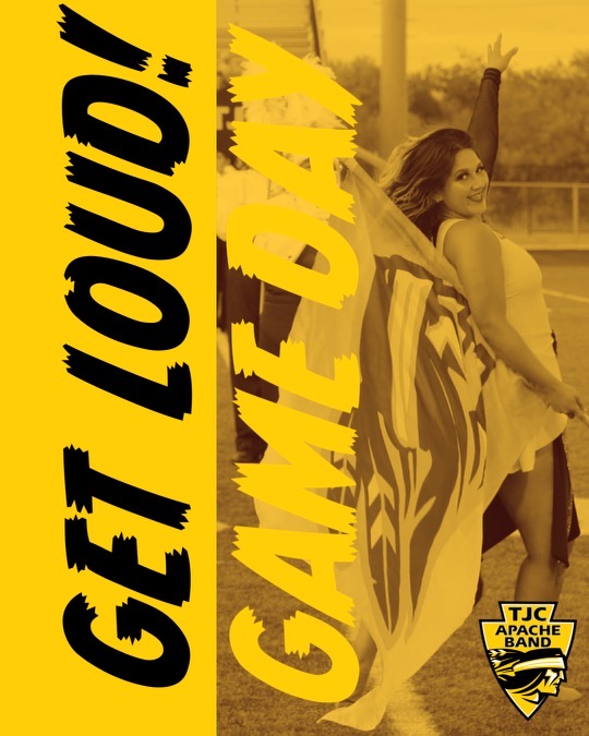 TJC_Band's tweet photo. GET LOUD! IT’S GAME DAY!!

FEATHERS UP to @TJCFOOTBALL @tjjacobson25 @BradyDavis10 @CoachTLouis @Coachkyle42 @Coach_Donohoe @onotfz53 

#MeetMeInTheEndZone https://t.co/BY5iFGI7F7