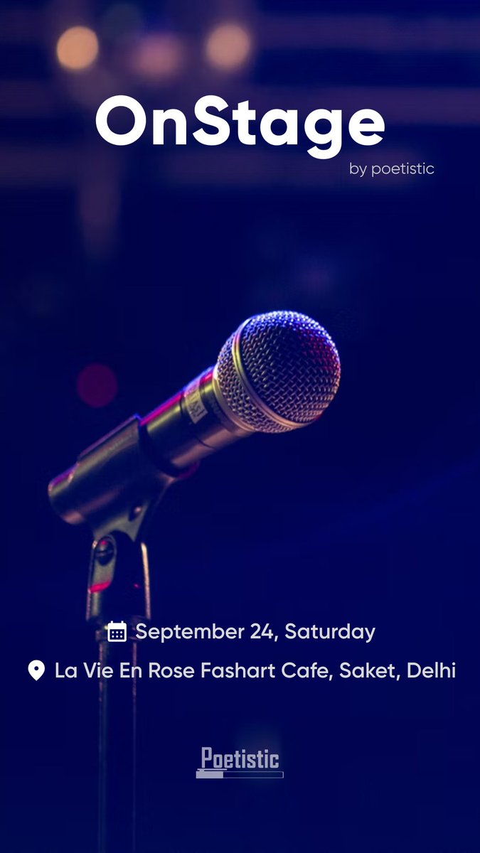 prateektakoria's tweet image. First-ever offline Shayari event of Poetistic. Excited af 🥳❤️