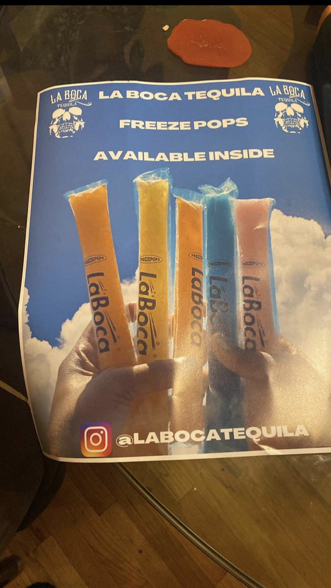 We heard it’s a hot one out today 
Be sure to grab your La Boca Tequila Freeze pops on the go