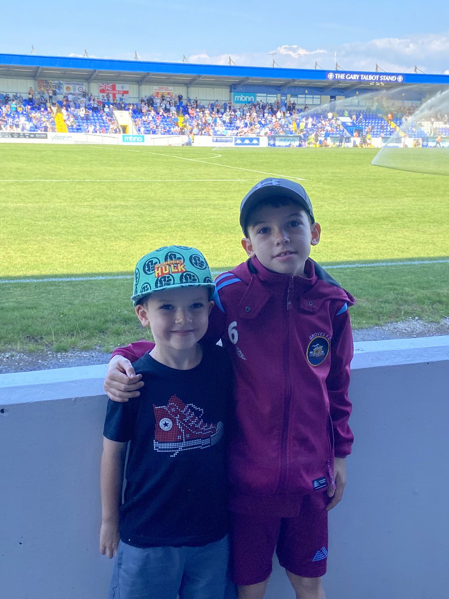 Enjoying the game <a href="/ChesterFC/">Chester FC</a> this afternoon! 

Thanks <a href="/StBernardsep/">St Bernard's RC Primary and Nursery School</a> for the tickets!