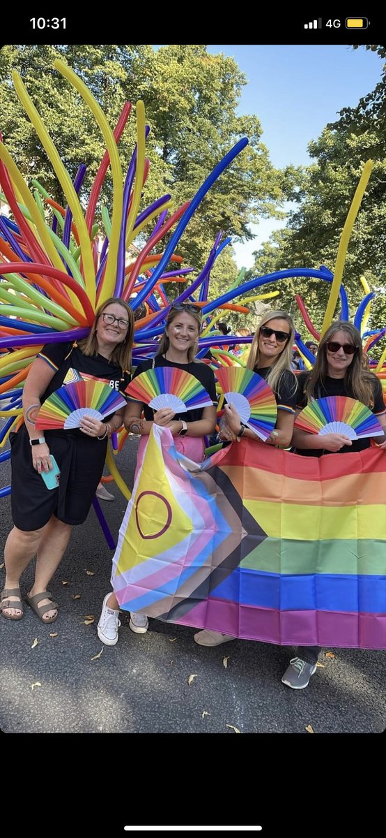 LucyWebbHR's tweet photo. What a brilliant day surrounded by so much joy and love #UniqueandUnited @PrideCymru @BridgendCollege https://t.co/8pw8unSIVf