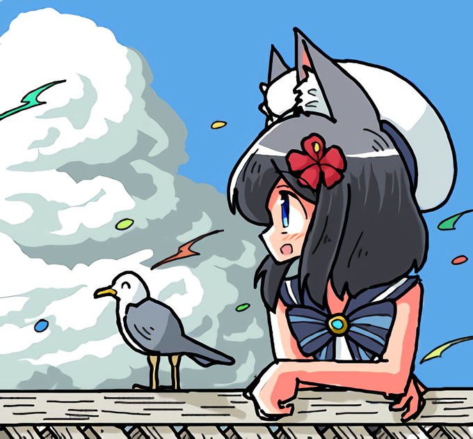 「hat seagull」 illustration images(Latest)