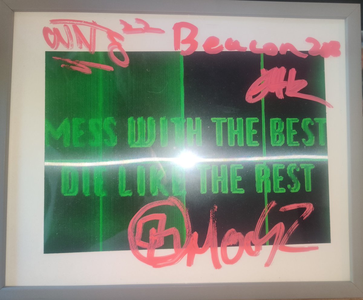 Signed merch by <a href="/fr3dhk/">Fred HK</a> and <a href="/m0ogz/">moogz</a> from the 1st #beacon2022 #redteam