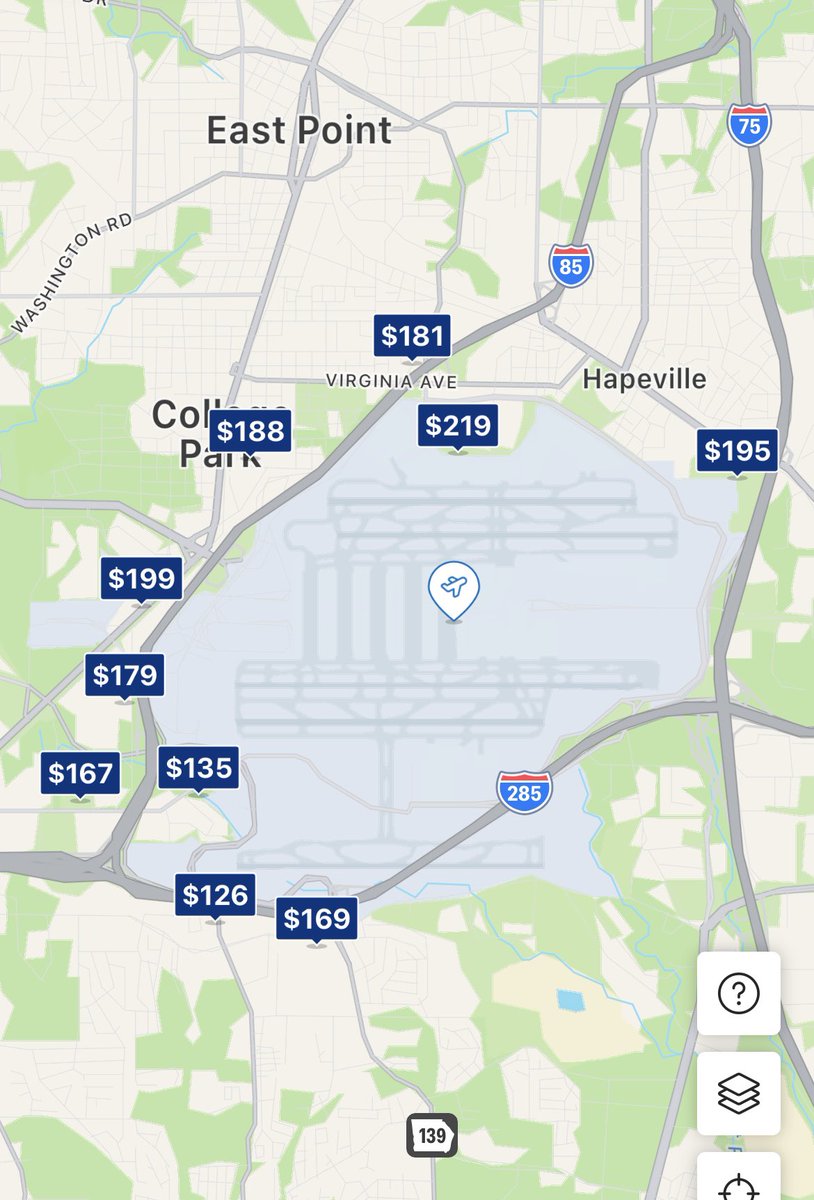 claudiaggutz's tweet photo. I had a series of bad experiences with @AmericanAir this summer. The latest is their refusal to reimburse the full amount of our 1-night stay at a 3-star Atlanta airport hotel after our flight cancellation b/c the contracted rate is $106.17. No hotel in the area offers that rate. https://t.co/DIXlzJmbEU