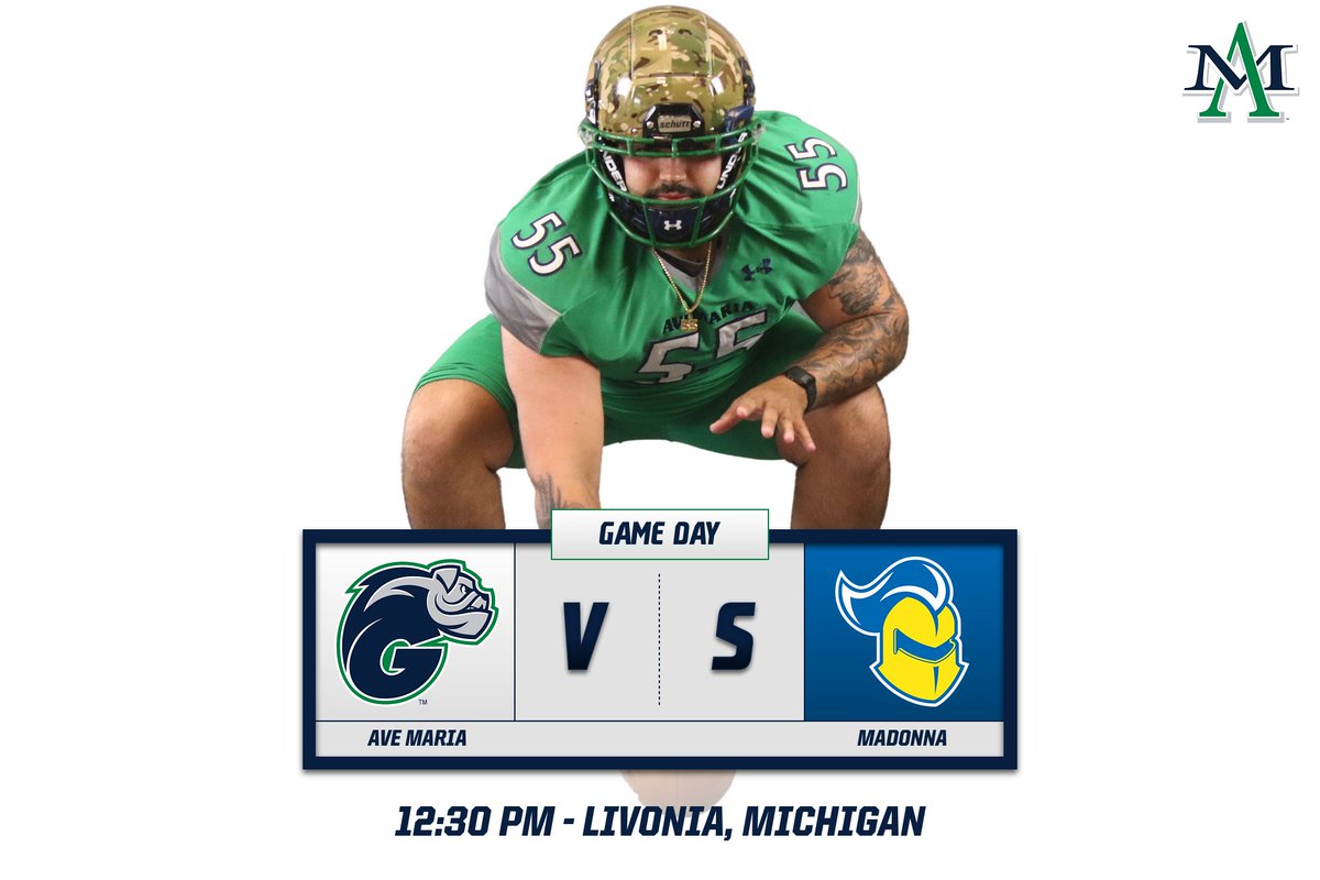 Gyrenes's tweet photo. FB - It's finally GAME DAY for @GyreneFootball!

The Gyrenes are in Michigan this afternoon for a meeting against Madonna University.

Kickoff is set for 12:30 p.m. in Livonia! https://t.co/yFGeqx575I