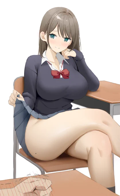 オタク君の反応を楽しんでるJK 