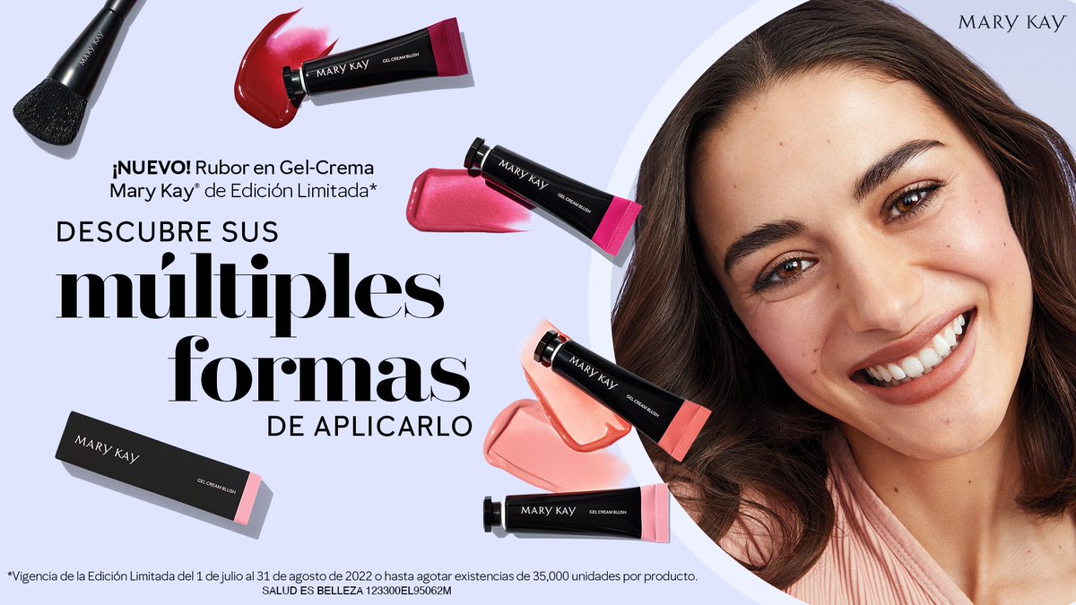 MaryKayDeMexico's tweet photo. Diviértete creando cualquier look con el ¡Nuevo! Rubor en Gel-Crema Mary Kay® de Edición Limitada.

Acércate a una Consultora de Belleza Independiente Mary Kay👩🏻‍💻 y recibe más información https://t.co/eRiS34IfKA

#MaryKay #RuborenCrema #Rubor #Maquillaje #MakeUp #Tutorial https://t.co/7OLQ0Wupa3