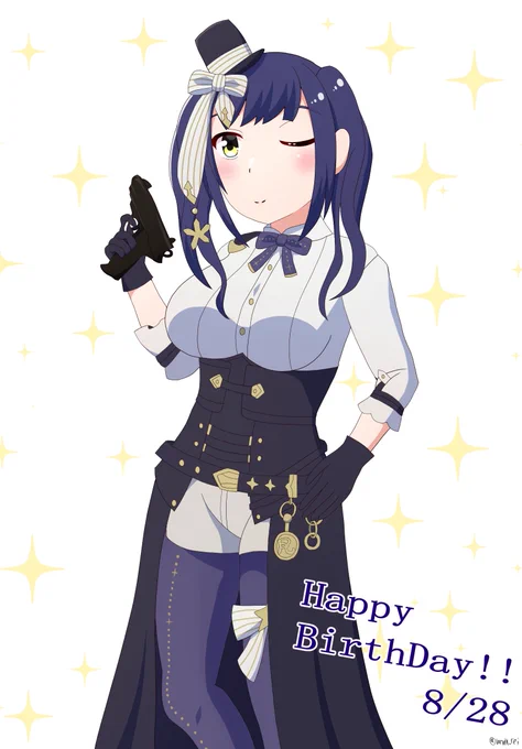 しずりん先輩お誕生日おめでとうございますー!!優しくて笑顔をたくさん届けるしずりん先輩が大好きです #凛Art 