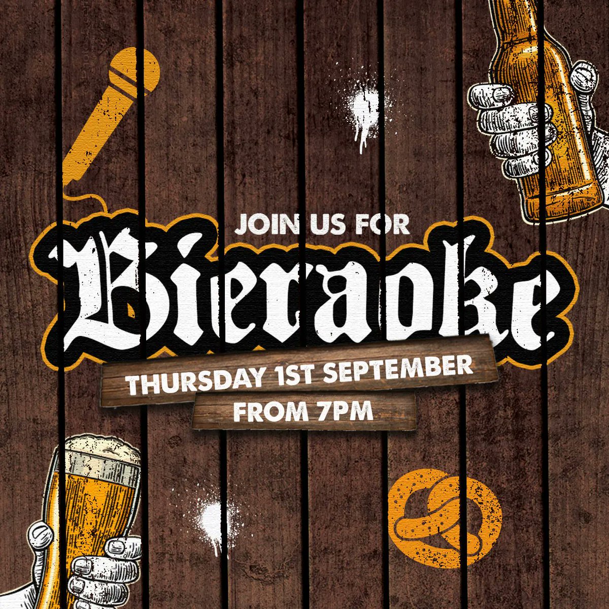 Have you booked your tickets for Bieraoke yet? It's gonna be a night to remember! 🍻