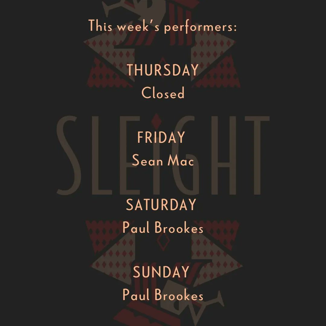 <a href="/SleightBarBath/">Sleight</a>, #Bath's Magic Bar, is here to keep you entertained alllll weekend long 🥳
This week's line up is below... who's coming tonight or tomorrow for some unmissable magic? ♣ ♦ ♥ ♠

bit.ly/3Nj6eIn