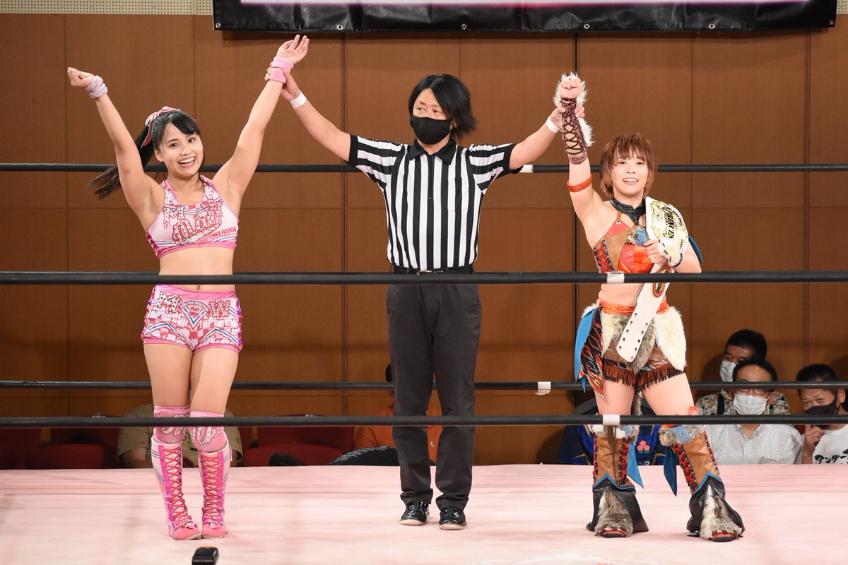 griffonDS's tweet photo. 個人的今年のTPCベストバウトタッグ。この組み合わせこそアフターTPC9
#中島翔子
#アプガプロレス
#みうふぉと
#tjpw
#TPC9 https://t.co/Oub2LDKgme