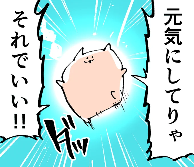 #力強いメッセージを携えたねこ 