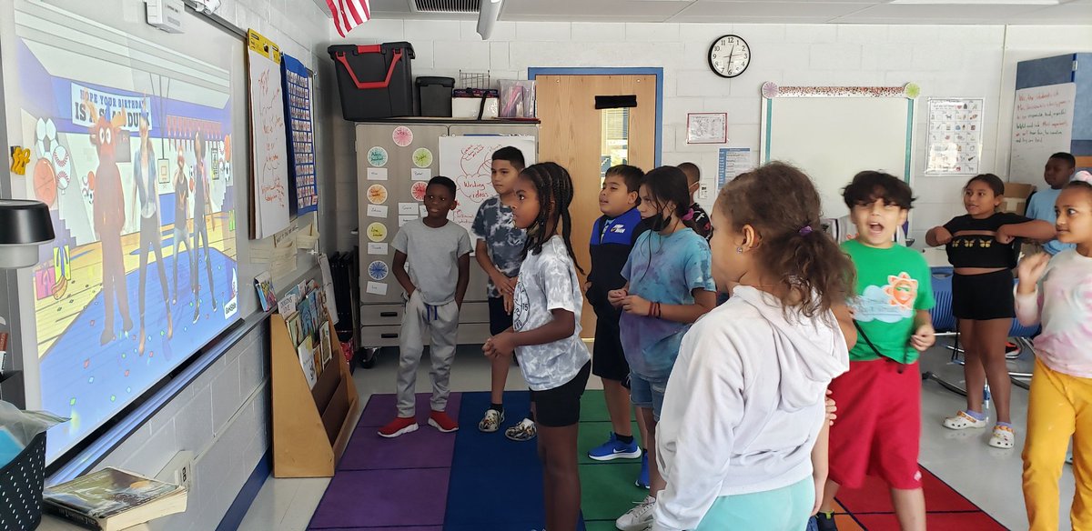 We ended the week with a celebration.  Nothing says we had a great first week like dancing with GoNoodle. #mvwes
