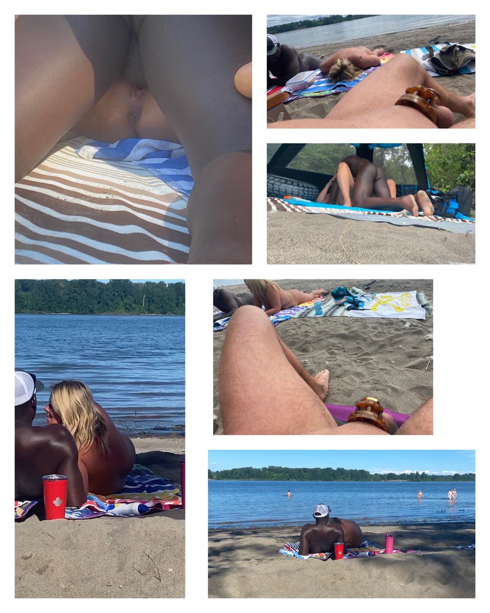 OgCuckband's tweet photo. This is what happens when the QOS wife takes her bull to the nude beach for a day. @blondeonthebay #bull #QOS #cockcage #beachsex #cuck #hotwife #darkchocolate  #milf #malechastity #exhibitionist https://t.co/MhVM0Y8dI9