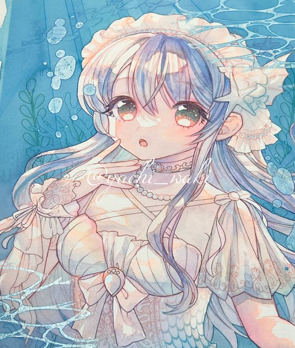 「mermaid underwater」 illustration images(Latest)