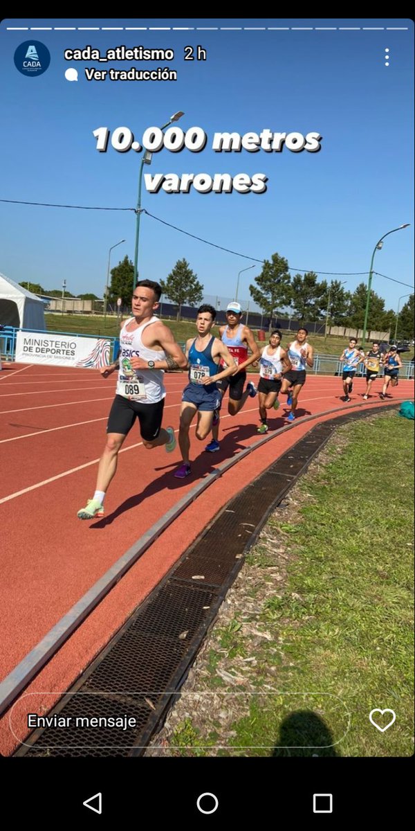 MenenFernandez's tweet photo. Esquel, cuna inagotable de Campeones. En el Argentino  de Pista Sub23 @CADA8 en Posadas (Misiones) Rodrigo Roberts ganó la prueba de 10 mil metros y mañana compite en la prueba de 5 mil. Grande Rodri! @eeugefernandez @chubutdeportes_ @daniarcucci @FactorRunning @carlos_barria26 https://t.co/cX8rB6Goqs