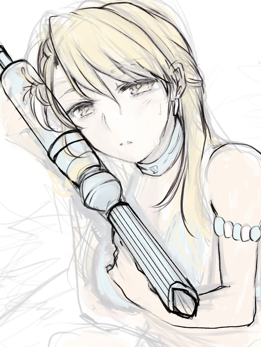「珍しくちゃんとカラーラフから描き起こしているんだけど集中力が続かないのである… 」|なぎのイラスト
