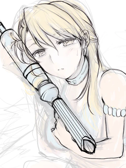珍しくちゃんとカラーラフから描き起こしているんだけど集中力が続かないのである… 