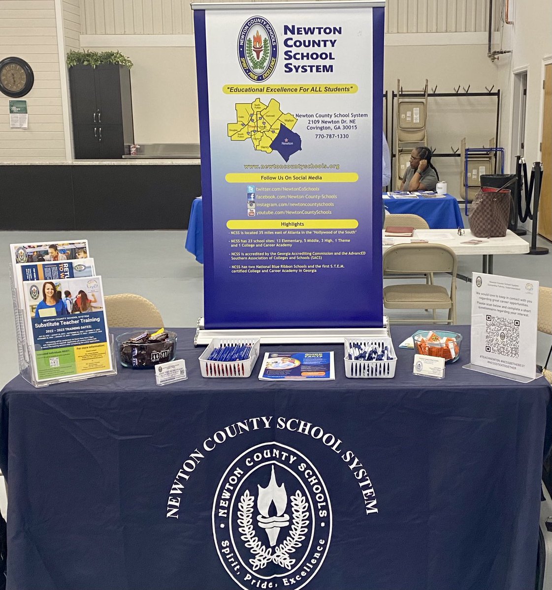 Career Fair happening now at St Paul AME on Brown’s Bridge ⁦<a href="/NCSSHRDept/">NCS HRDept</a>⁩ ⁦<a href="/NyreeSand/">Nyree Sanders</a>⁩