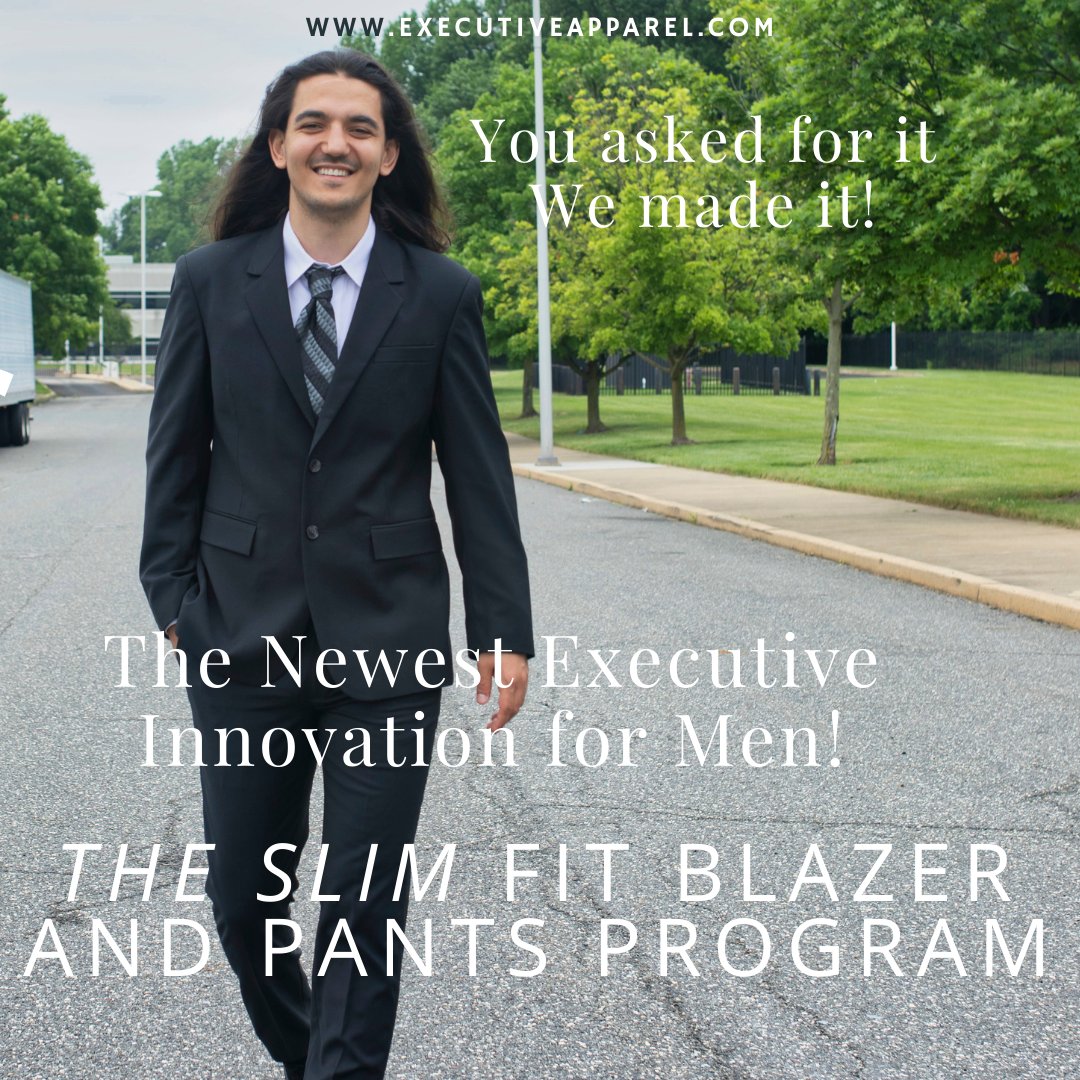 ExecApparel's tweet image. Call today to get samples of our new line of SLIM fit Tailored clothing