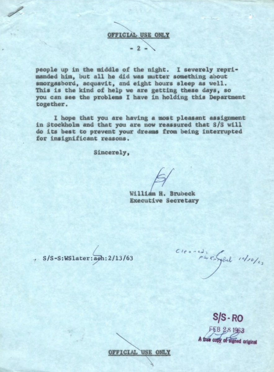 Donald Camp 康 普 டானல்ட் ேகம்ப் (@donacamp) on Twitter photo It was a simpler time -- when a @NYTimes column could be cabled to embassies for urgent attention in the middle of the night.  When a foreign service officer in Stockholm complained, the #StateDept reply was classic. It was a simpler time -- when a @NYTimes column could be cabled to embassies for urgent attention in the middle of the night.  When a foreign service officer in Stockholm complained, the #StateDept reply was classic.