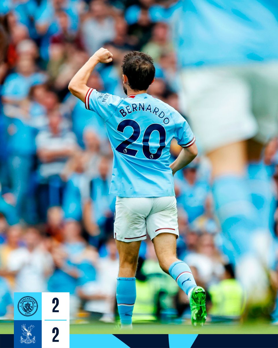 ManCity's tweet photo. The man who started the comeback! 🙌

🔵 2-2 🦅 #ManCity https://t.co/INAJ8mBhCe