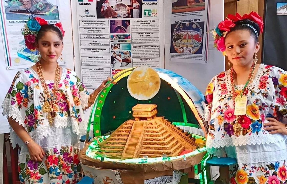 MauVila's tweet photo. ¿Recuerdan a Evelyn y Andrea de #Oxkutzcab? En equipo las apoyamos para representar a #Yucatán, en la ExpoCiencias Internacional “Facitec Girasoles 2022” en #Paraguay. Hoy recibimos la buena noticia que ganaron el primer lugar de este concurso. ¡Muchas felicidades! https://t.co/litH4qCL15