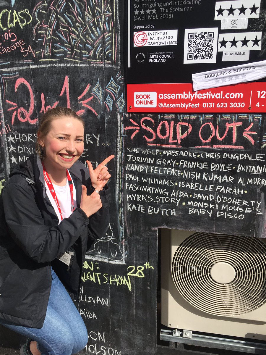 SheWolfShow's tweet photo. SHE WOLF SOLD OUT AGAIN TODAY🐺 book your tickets for tomorrow and come join the pack - it’s your last chance this fringe ✨ #edfringe #myassembly @AssemblyFest https://t.co/1QfIooPRJu