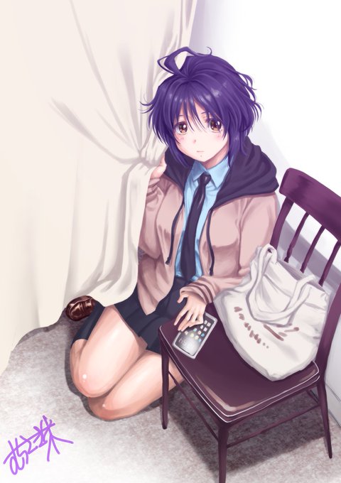 楽屋のすみっこで隠れて
挟まってる感じの滝川ちゃんを描きました。
#ナナニジ #滝川みう #西條和 #計算中 