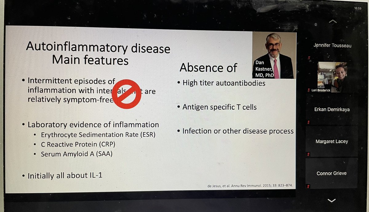 A good start to Autoinflammatory Awareness Month Coming Together 2022. Opening lecture by Dr Hal Hoffman <a href="/AutoinflamMonth/">Autoinflammatory Awareness Month</a> <a href="/CdnANetwork/">Canadian Autoinflammatory Network</a> @HalHoffmanLab
