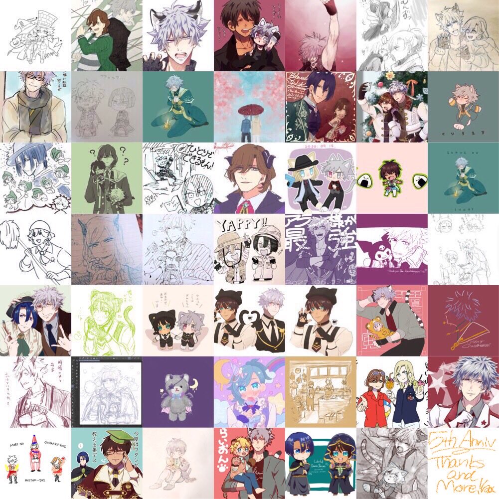 絶対もっと描いたのに、データ消えてたりしてこれしかなかった!
シャニライがリリースしたから、うたプリに出会えたよ!私もプリンセス5周年です!ありがとう、だいすき! 
