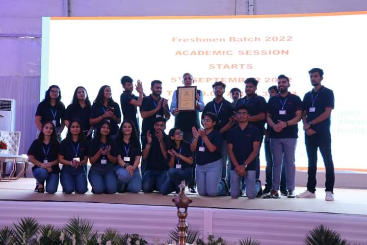 krmuniversity's tweet photo. Glimpses of Orientation Day 2022. Bright minds kickstarting their foundations to be a Future Leader. We welcome all the freshmen joining us for a breathtaking journey!

#orientation #newbatch #counseling #university #krmangalamuniversity #bigevent #event https://t.co/WPaaDHQE0b