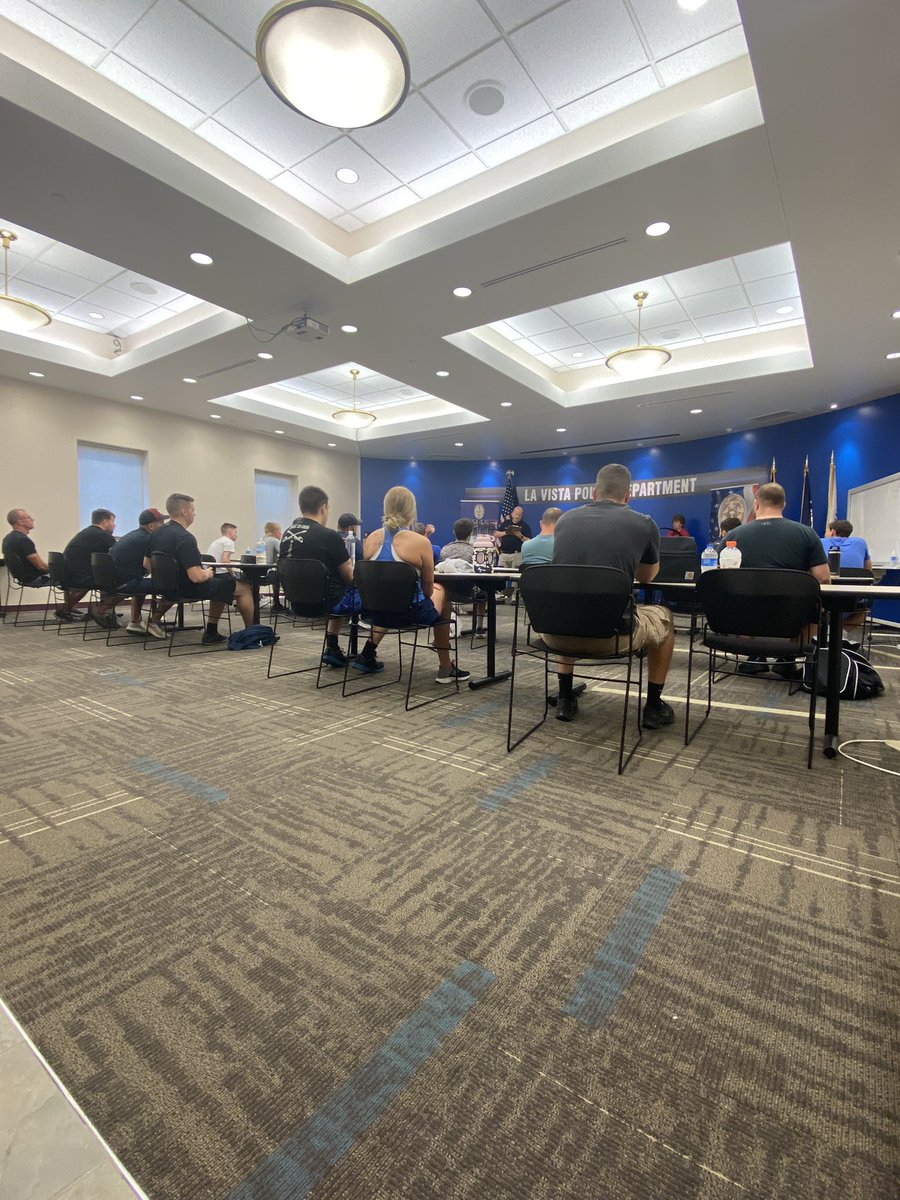 Good luck to all applicants testing today. <a href="/OfficerEby/">Officer Eby</a> <a href="/coleman_officer/">Officer Tyler Coleman</a> @OfcBoswellLVPD <a href="/CityofLaVista/">@cityoflavista</a> <a href="/lavistapolice/">La Vista Police</a>