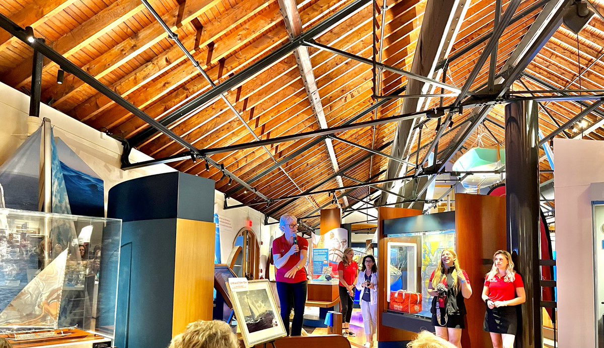 Brought my two passions together last night at the sailing museum in Newport #girlsinstem and #sailing. Proud to support <a href="/maidenfactor/">The Maiden Factor</a> mission to empower girls through education.