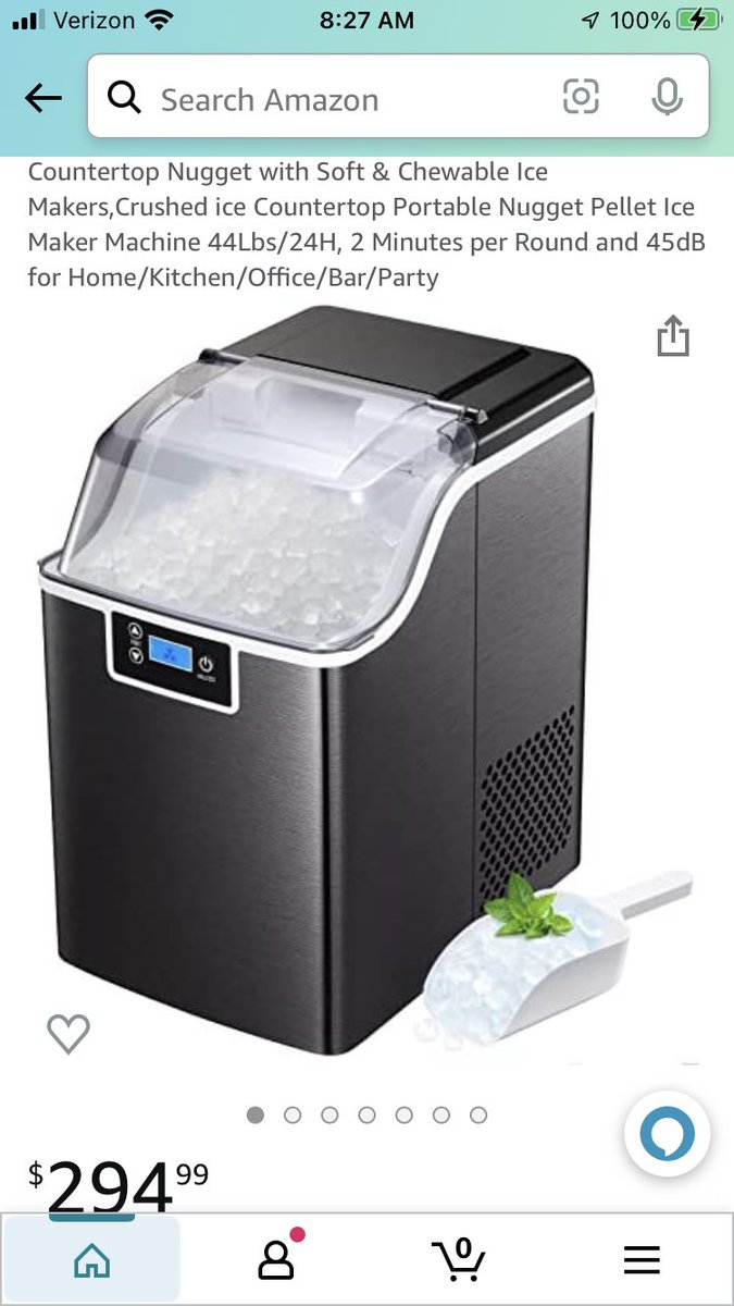 wiffelney's tweet photo. @marcuslemonis #KindnessWithMarcus is at it again!  I’d love this or any nugget ice machine!!! https://t.co/edCZDcvW1d