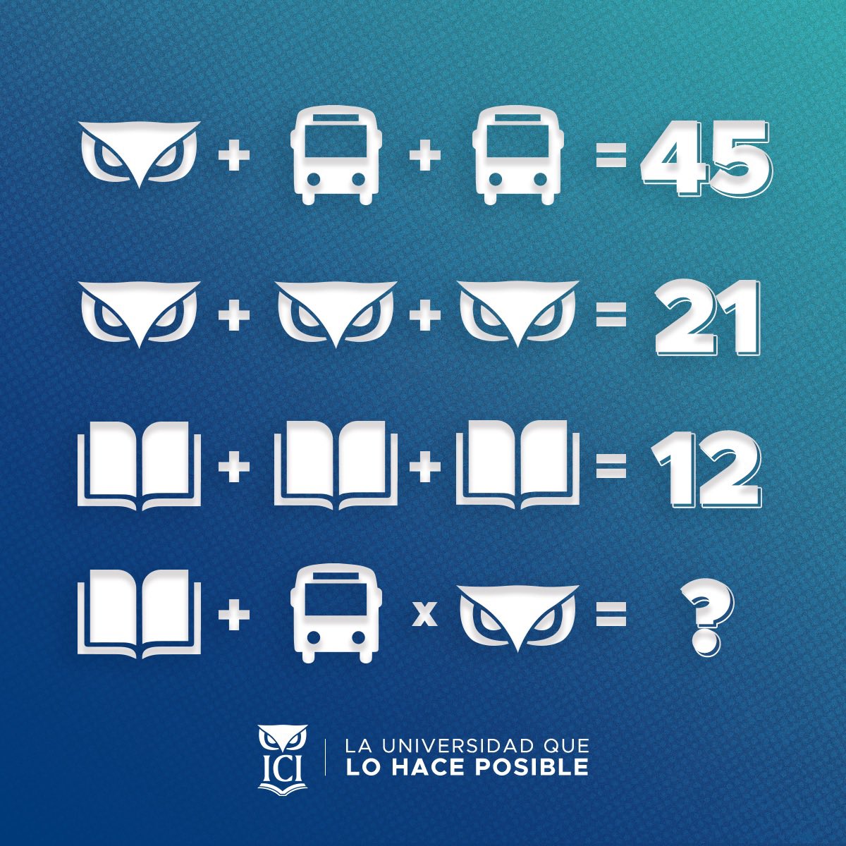 ¡Activa tu mente! ¿Pudiste decifrar la respuesta? 🧠👀

#ICIPUEBLA #universidades #acertijo