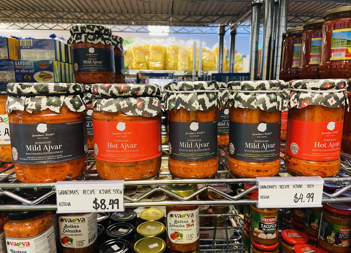 Sot e gjeta Ajvarin e Kosoves në një market. 

Shume ndjenje e mire me pa ndermarrës tone që eksportojne në Silicon Valley 👏 🌶 🫙