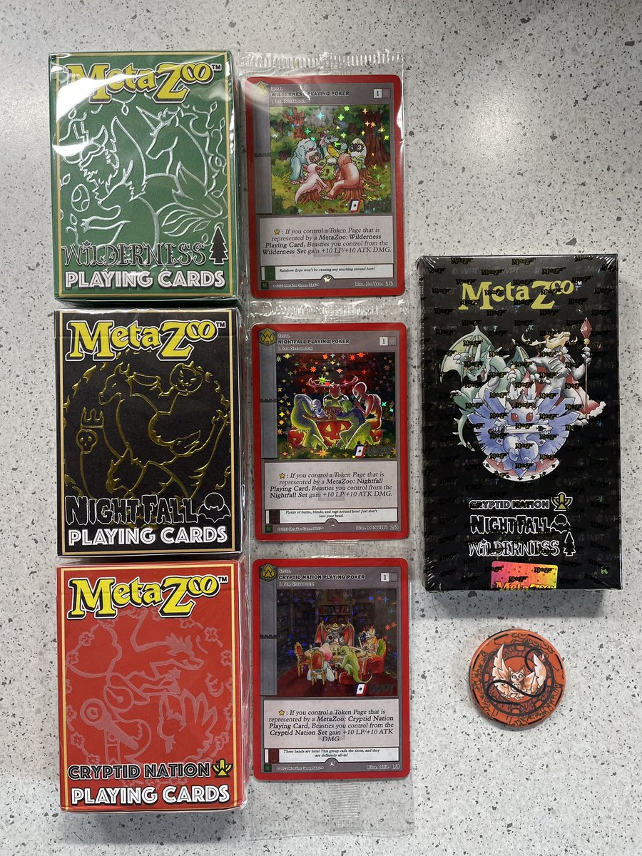 Poke_Dome's tweet photo. Just received my Metazoo Kickstarter boxes &amp; sheet! I couldn’t be happier with how it all came, the uncut sheet is absolutely amazing! Thank you @MetaZooGames @MetaZooTCG @Kickstarter https://t.co/y0QZISgNHL