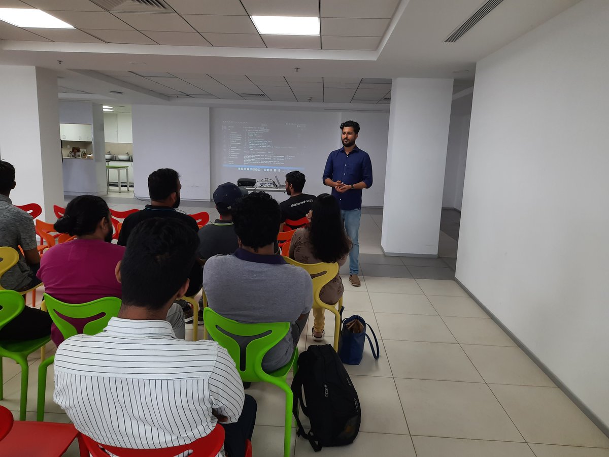 praveesh88's tweet photo. It is always happy to hear that someone learned something from you and gave good feedback. I would say the day well spent. Thank you all for listening in and clarifying your doubts.  

I am glad I got this opportunity to deliver a session on terraform for beginners at @cncfkochi https://t.co/EiCAVE55Fi