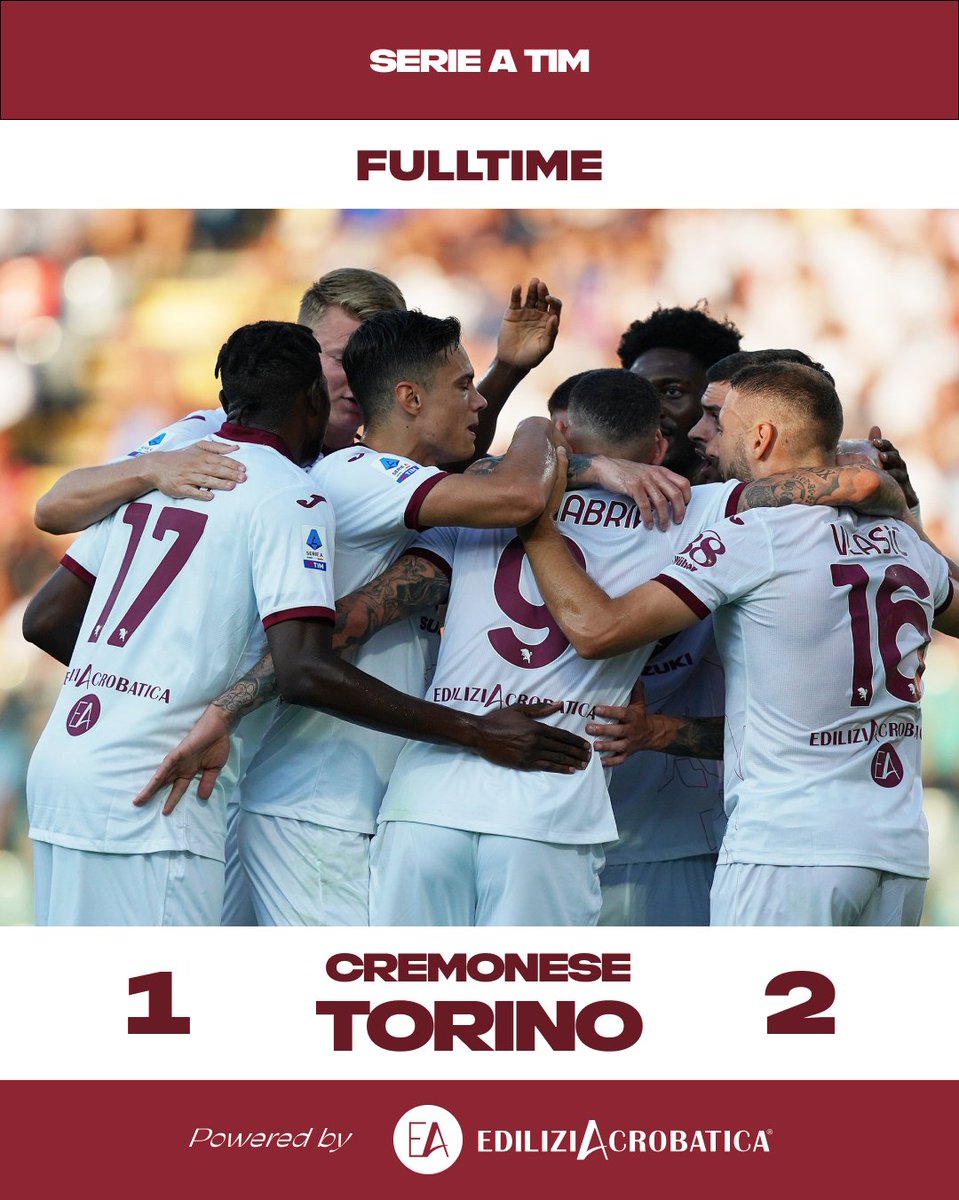 THREE POINTS💪⚽️

#SFT | #CremoneseTorino