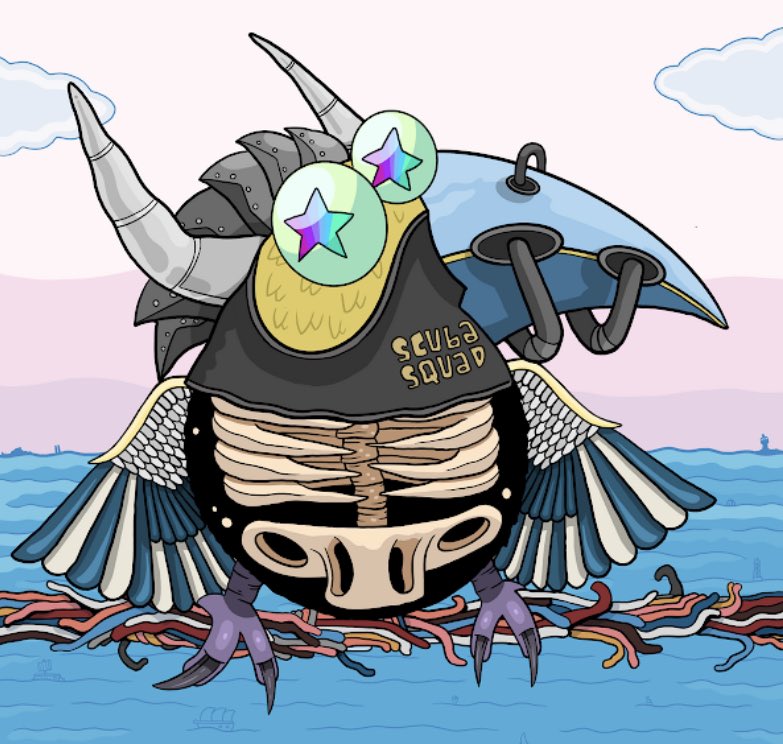 djjayded's tweet photo. Congrats to #BCTrez on scoring @DirtybirdArt by @birdcapstuff #Dirtybird #6437 #ScubaSquad has left the #Jayded #OS #NFT #gallery for new #Web3 #Metaverse missions #DFC ⭐️🐦🌊 #Birdcap #DirtybirdFlightClub 🔊🎶✨ https://t.co/cGi1oiUJxx