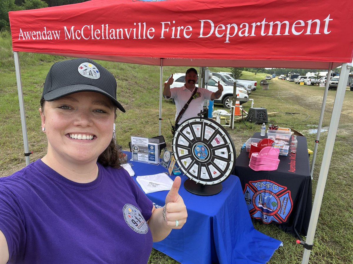 Kjordan_911's tweet photo. Hanging out with @AMCFD at the @AwendawSC Blue Crab Festival! Come see us at the left side entrance &amp; get some swag &amp; towels before you head in!

It’s hot, so be sure to stay hydrated &amp; have some fun! https://t.co/p3q1KBrT1I