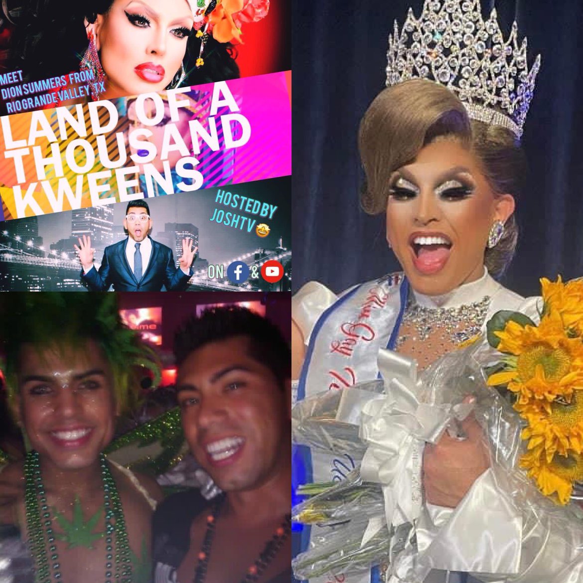 JoshNavarroTV's tweet photo. When I say I was nurtured by drag queens, child this is one of them! A HUGE congratulations to Dion Summers for winning Miss Gay Texas UsofA last night! #PageantWinners #TeamTalent #Texas https://t.co/yHGYZysGyB