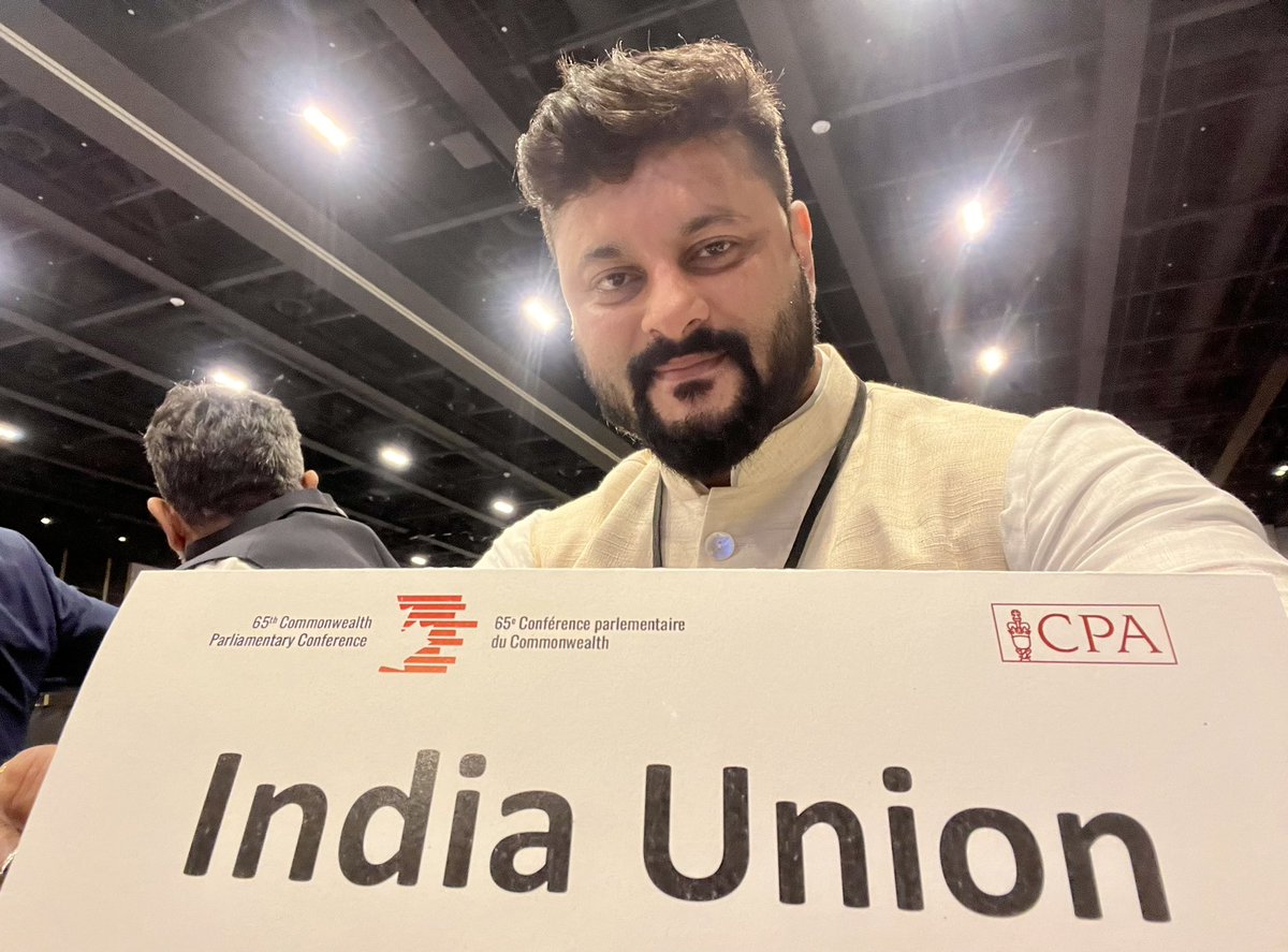 AnubhavMohanty_'s tweet photo. Represented #IndiaUnion🇮🇳 with my fellow Parliamentarians at the #65CPC at #Halifax #Canada🇨🇦 https://t.co/u5QMV1W7eU