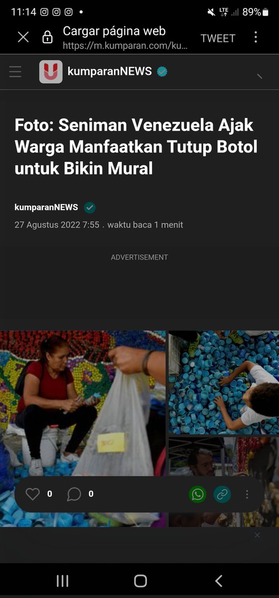Olivarescfc's tweet photo. Así despertamos. Medios de todo el planeta están reseñando el mural de Guatire.

Indonesia, España, Reino Unido, Argentina; en todo el mundo se habla de Venezuela como un ejemplo de arte y reciclaje en este momento. https://t.co/XvGi5MXAub
