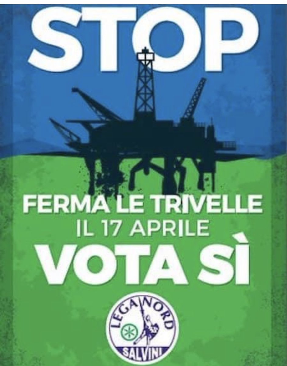 BentivogliMarco's tweet photo. Nel comizio ad #Ancona, Giorgia #Meloni ha detto che “il gas ce lo abbiamo in mare qui davanti basta usare le #trivelle che non usiamo per colpa del no a tutto”.

Strano, proprio loro, al referendum del 2016, insieme a Salvini ed altri, erano favorevoli… a fermare le trivelle:👇🏽 https://t.co/3toK9FwHaU
